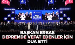 Erbaş, depremde vefat edenler için dua etti