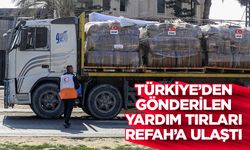 AFAD tarafından Gazze'ye gönderilen yardım tırları, Refah kentine ulaştı