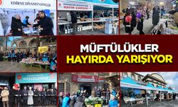 Müftülükler hayırda yarışıyor