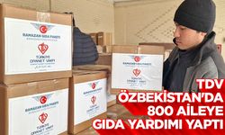 Türkiye Diyanet Vakfı, Özbekistan'da 800 aileye gıda yardımı yaptı