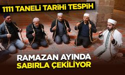 1111 taneli tarihi tespih, ramazan ayında sabırla çekiliyor