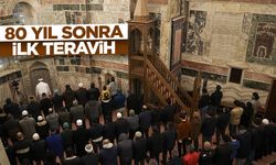 Kariye Camii'nde 80 yıl sonra ilk teravih namazı kılındı