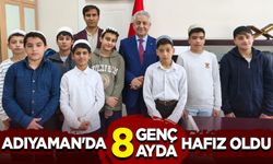 Adıyaman'da 8 genç 8 ayda hafız oldu