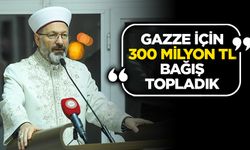 Başkan Erbaş: Gazze için 300 milyon TL bağış topladık