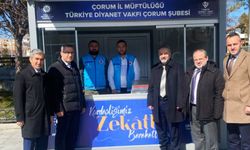 Çorum Müftülüğü 'bağış standı' ile hayra köprü oluyor