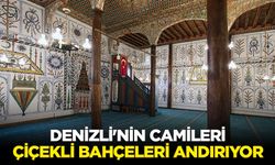 Denizli'nin asırlık renkli camilerinin duvarları çiçekli bahçeleri andırıyor