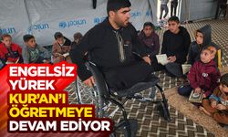 Saldırılarda iki bacağını kaybeden Filistinli, çocuklara Kur’an-ı Kerim eğitimi vermeye devam ediyor