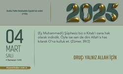 Oruç: Yalnız Allah İçin