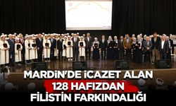 Mardin'de icazet alan 128 hafızdan Filistin farkındalığı