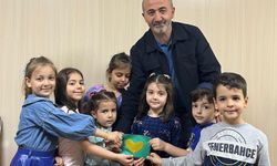 Minikler Azez'deki yetim kardeşlerini unutmadı