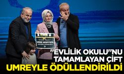 "Evlilik Okulu"nu tamamlayan çift umreyle ödüllendirildi