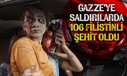 İşgalcilerin Gazze'nin birçok bölgesine düzenlediği yoğun hava saldırılarında 106 Filistinli şehit oldu