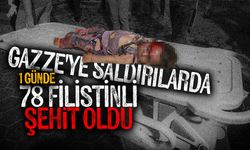 İşgalcilerin dün sabahtan bu yana Gazze'ye düzenlediği saldırılarda 78 Filistinli şehit oldu