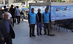 Hakkari'de vekaletle kurban bağış ve tanıtım standı açıldı