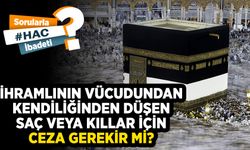 İhramlının vücudundan kendiliğinden düşen saç veya kıllar için ceza gerekir mi?