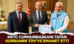 KKTC Cumhurbaşkanı Tatar, kurbanını TDV'ye emanet etti