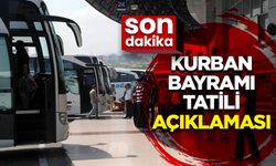 Kurban Bayram Tatili açıklaması