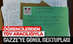 Öğrencilerden TDV Aracılığıyla Gazze’ye gönül mektupları