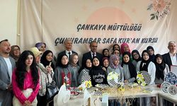 Çukurambar Safa Kur'an Kursu'nda "sanat sergisi" açıldı