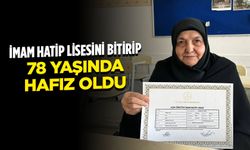 İstanbul'da yaşayan 78 yaşındaki kadın imam hatip lisesini bitirip hafız oldu