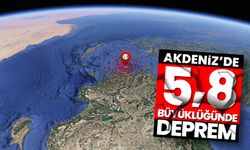 Akdeniz'de 5,8 büyüklüğünde deprem
