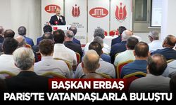 Başkan Erbaş, Paris'te vatandaşlarla buluştu