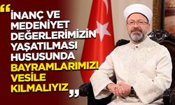 Başkan Erbaş'tan Kurban Bayramı mesajı