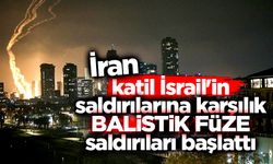 İran, katil İsrail'in saldırılarına karşılık balistik füze saldırıları başlattı