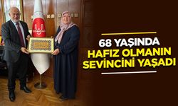 68 Yaşında hafız olmanın sevincini yaşadı