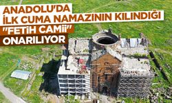 Anadolu'da ilk cuma namazının kılındığı Ani'deki "Fetih Camii" onarılıyor