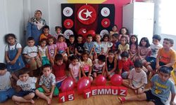 Anamur'da minikler 15 Temmuz'u andı