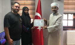 Kenyalı genç Göynük'te Müslüman oldu
