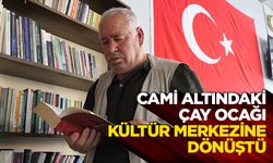 Cami altındaki çay ocağı, kültür merkezine dönüştü