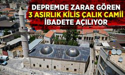 Depremde zarar gören 3 asırlık Kilis Çalık Camii ibadete açılıyor