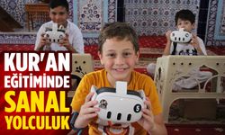 Kur'an kursu öğrencilerinin eğitimleri sanal gerçeklik gözlüğüyle zenginleştiriliyor