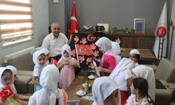 Miniklerden müftülüğe 15 Temmuz ziyareti