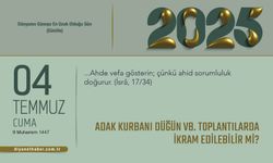 Adak Kurbanı Düğün vb. Toplantılarda İkram Edilebilir mi?