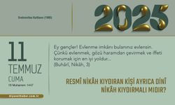 Resmî Nikâh Kıydıran Kişi Ayrıca Dinî Nikâh Kıydırmalı Mıdır?