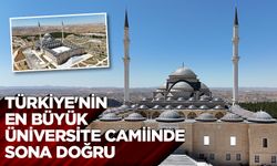 Batman Üniversitesi'nde yapımına başlanan cami inşaatı çalışmalarında sona gelindi