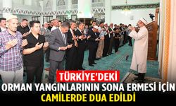 Türkiye'deki orman yangınlarının sona ermesi için camilerde dua edildi