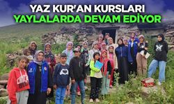 Yaz Kur'an Kursları yaylalarda devam ediyor