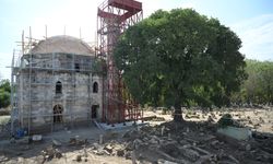 Edirne'de yalı camisi özelliğindeki Evliya Kasımpaşa Camii'nin onarımı sürüyor