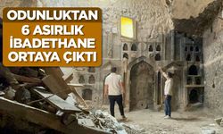 Odunluktan 6 asırlık ibadethane ortaya çıktı