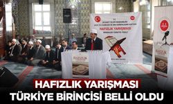 Hafızlık Yarışması Türkiye birincisi Elazığ'da belli oldu