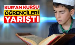 Kur'an kursu öğrencileri yarıştı