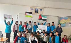 Ceylanpınar'daki okullardan Gazze'ye destek