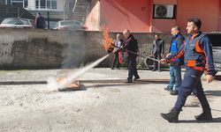 Müftülükte yangın tatbikatı