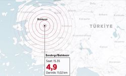 Balıkesir'de 4,9 büyüklüğünde deprem