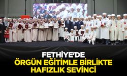 Fethiye'de örgün eğitimle birlikte hafızlık sevinci