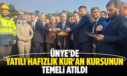 Ünye'de Yatılı Hafızlık Kur'an Kursunun temeli atıldı